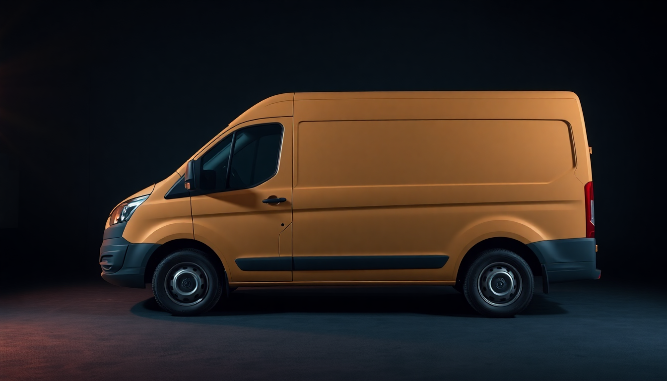 Illustration: Cargo van mid-wrap